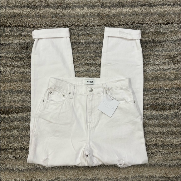 Pistola Presley High Rise Relaxed Roller Jeans Sz 25 NWT | Pistola Relaxed Jean* - Picture 2 of 15
